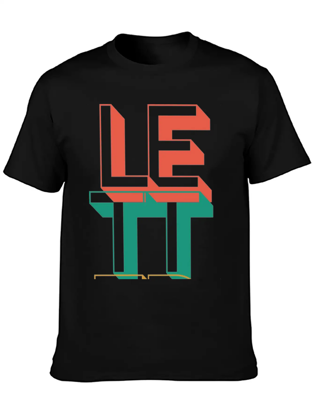 Retro Letter Breathable Soft Cotton T-Shirt – Timeless Casual Look