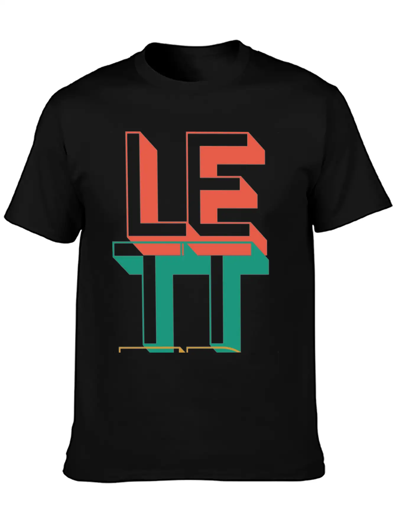 Retro Letter Breathable Soft Cotton T-Shirt – Timeless Casual Look
