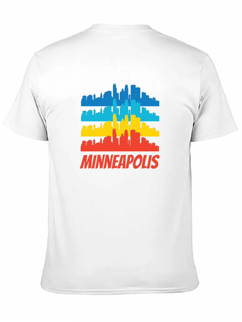 Retro Minneapolis MN Skyline Pop Art Classic Cotton Tee – Unisex Comfort For Any Season