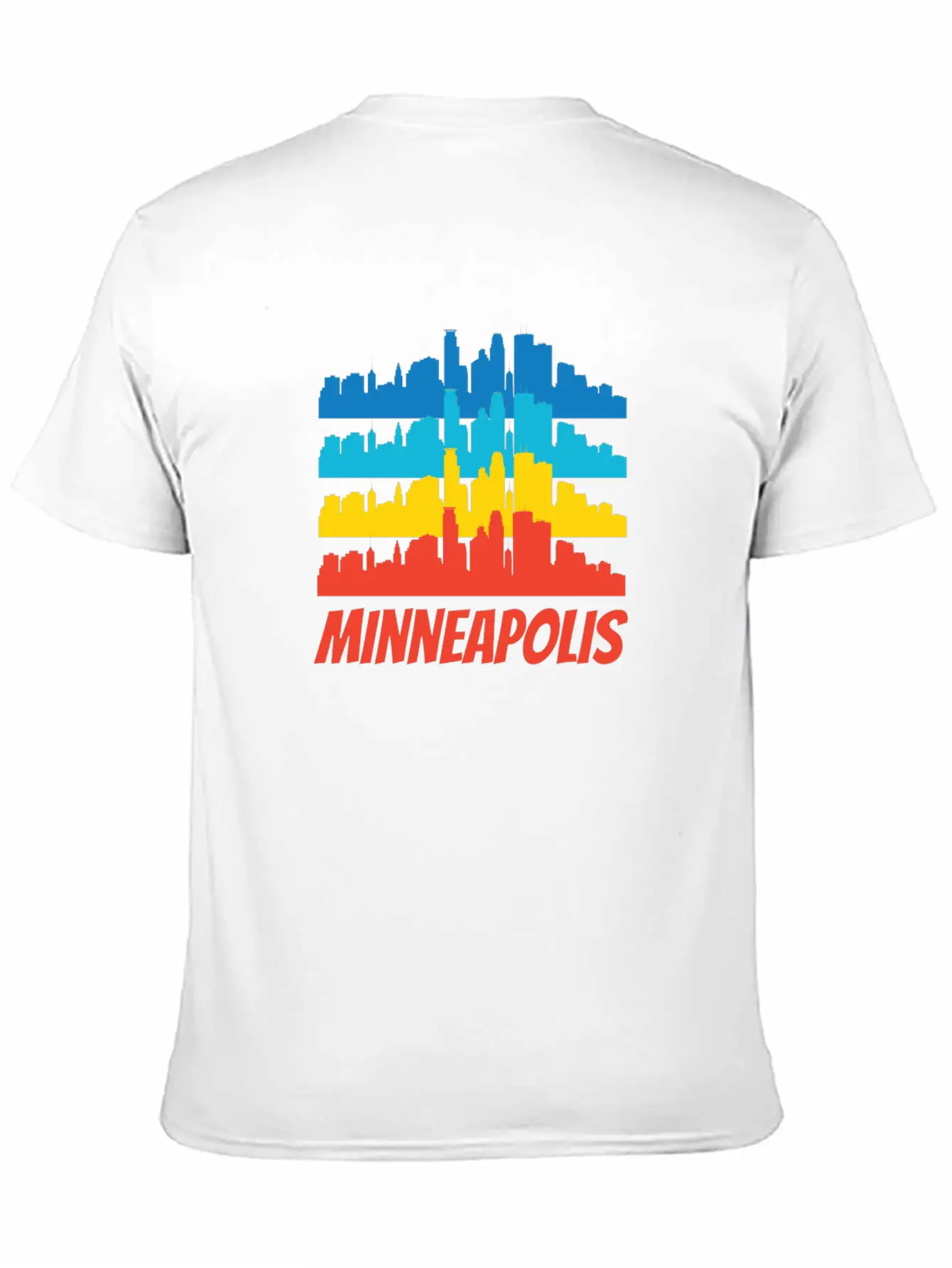 Retro Minneapolis MN Skyline Pop Art Classic Cotton Tee – Unisex Comfort For Any Season