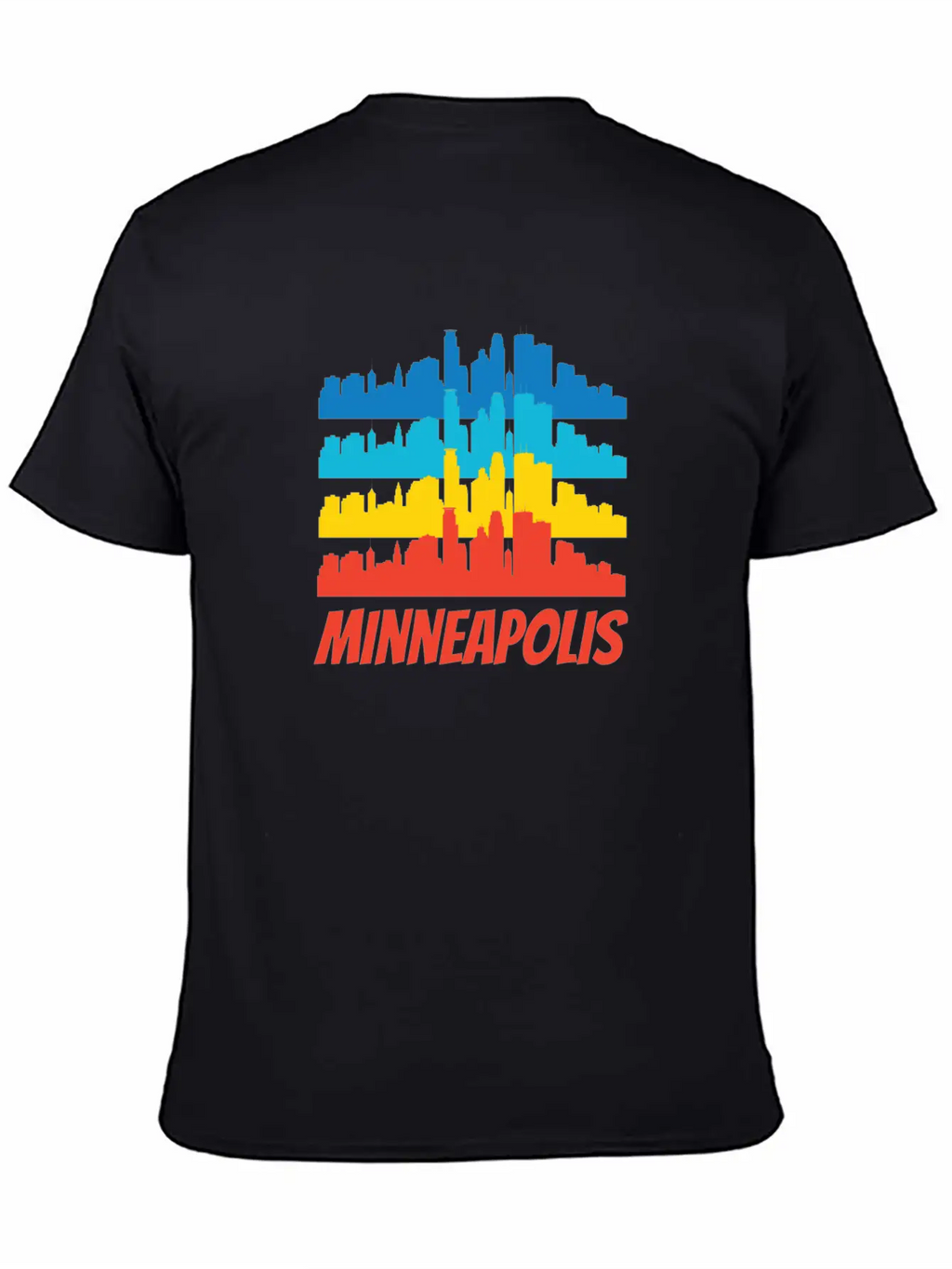 Retro Minneapolis MN Skyline Pop Art Classic Cotton Tee – Unisex Comfort For Any Season