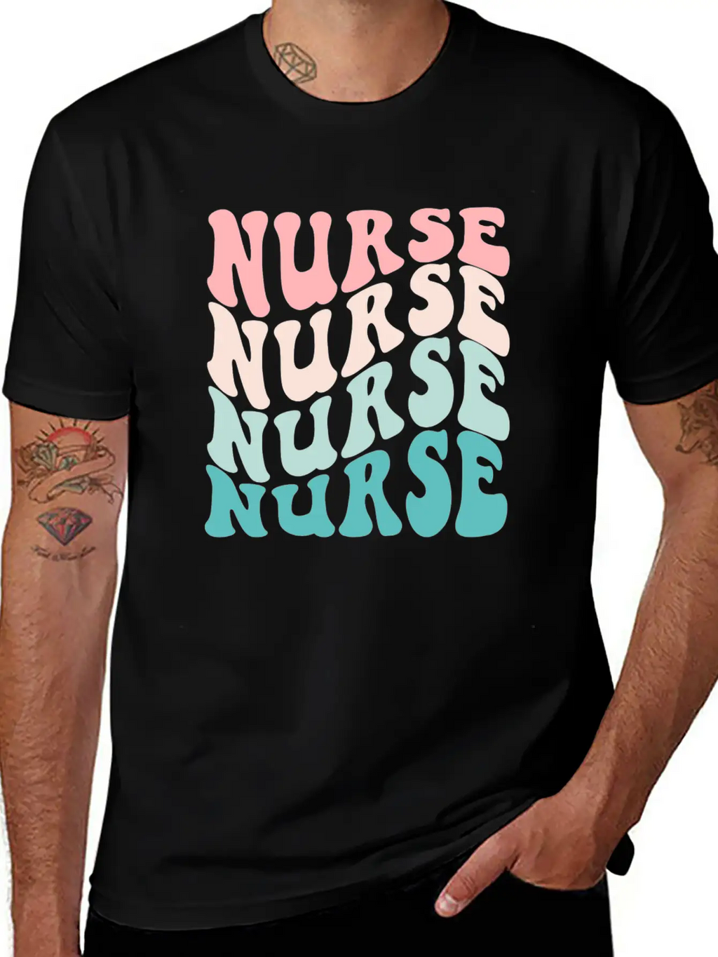 Retro Nurse Graduation Nursing School Modern Fit Casual T-Shirt – Clean And Versatile Design