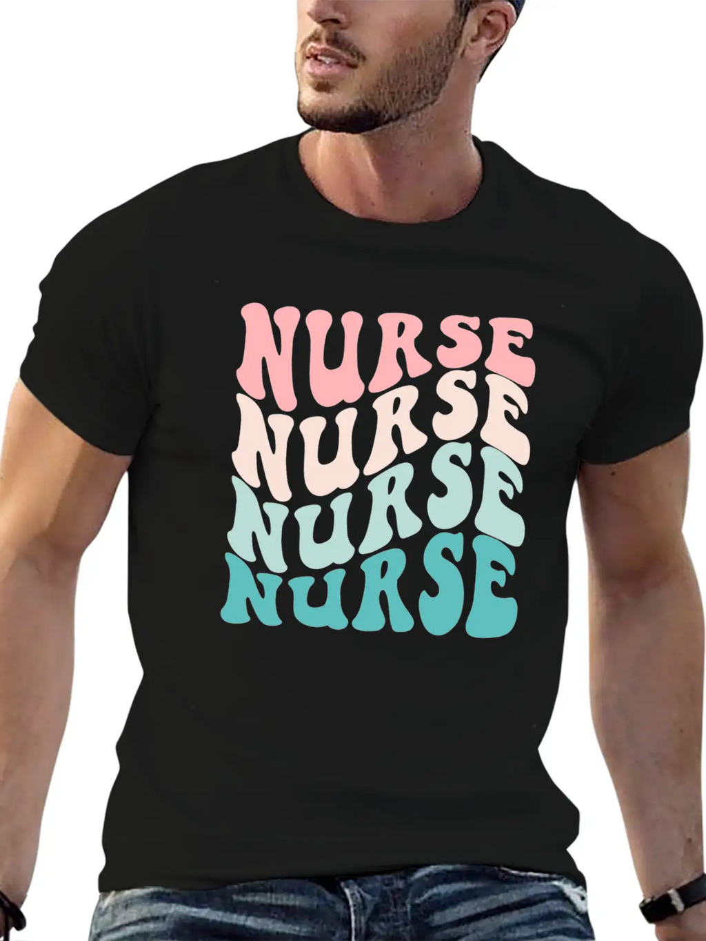 Retro Nurse Graduation Nursing School Modern Fit Casual T-Shirt – Clean And Versatile Design