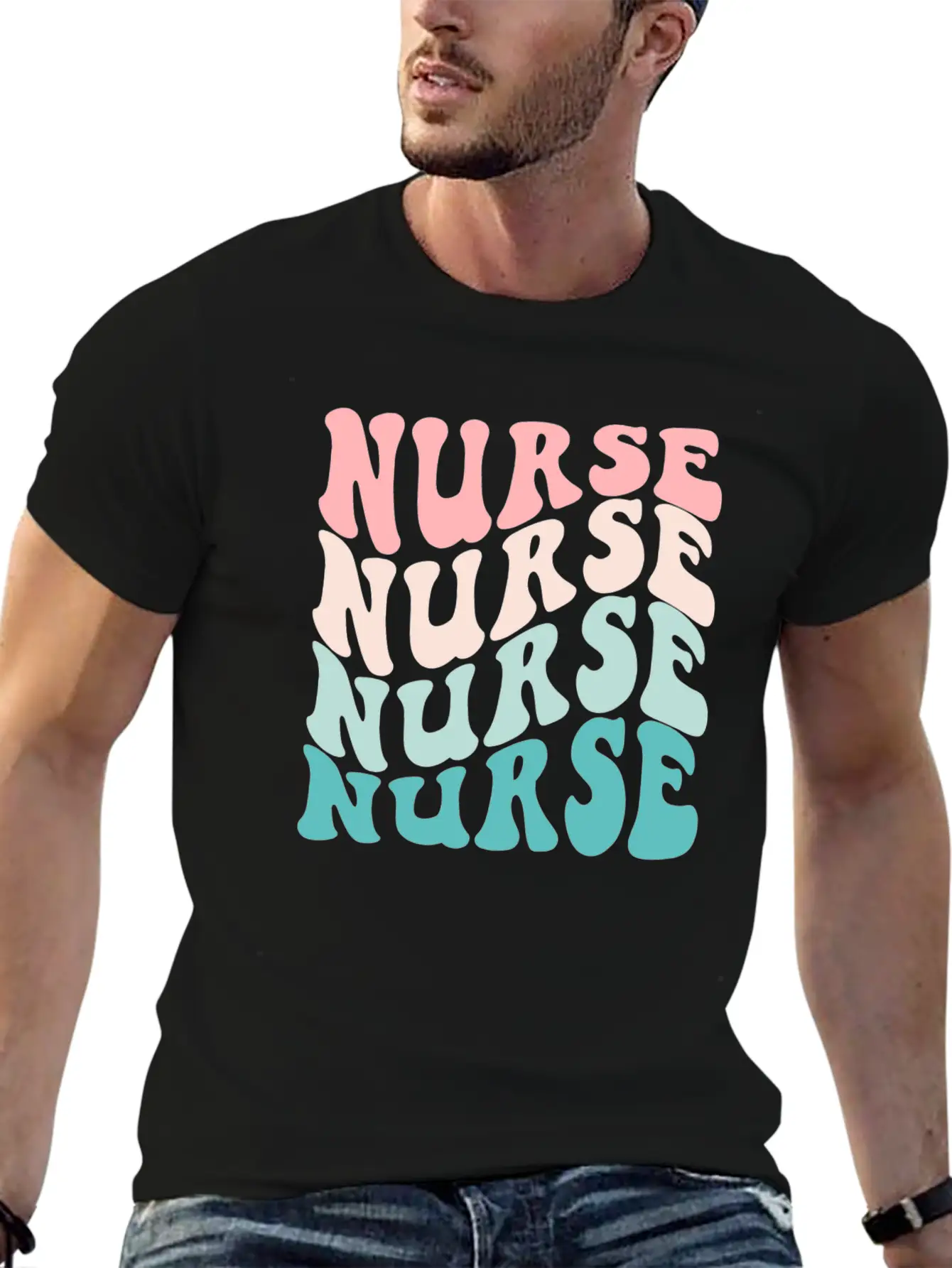 Retro Nurse Graduation Nursing School Modern Fit Casual T-Shirt – Clean And Versatile Design