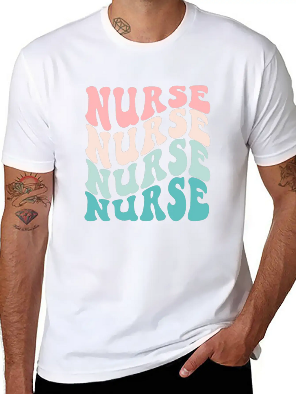 Retro Nurse Graduation Nursing School Modern Fit Casual T-Shirt – Clean And Versatile Design