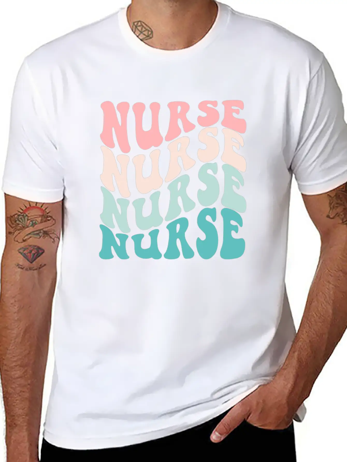 Retro Nurse Graduation Nursing School Modern Fit Casual T-Shirt – Clean And Versatile Design