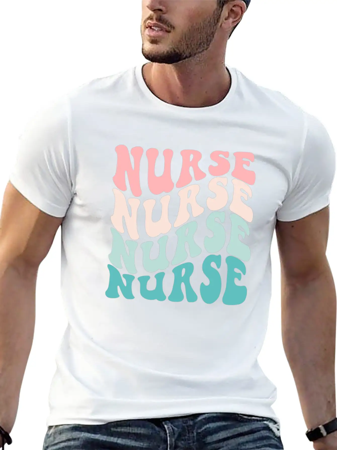 Retro Nurse Graduation Nursing School Modern Fit Casual T-Shirt – Clean And Versatile Design