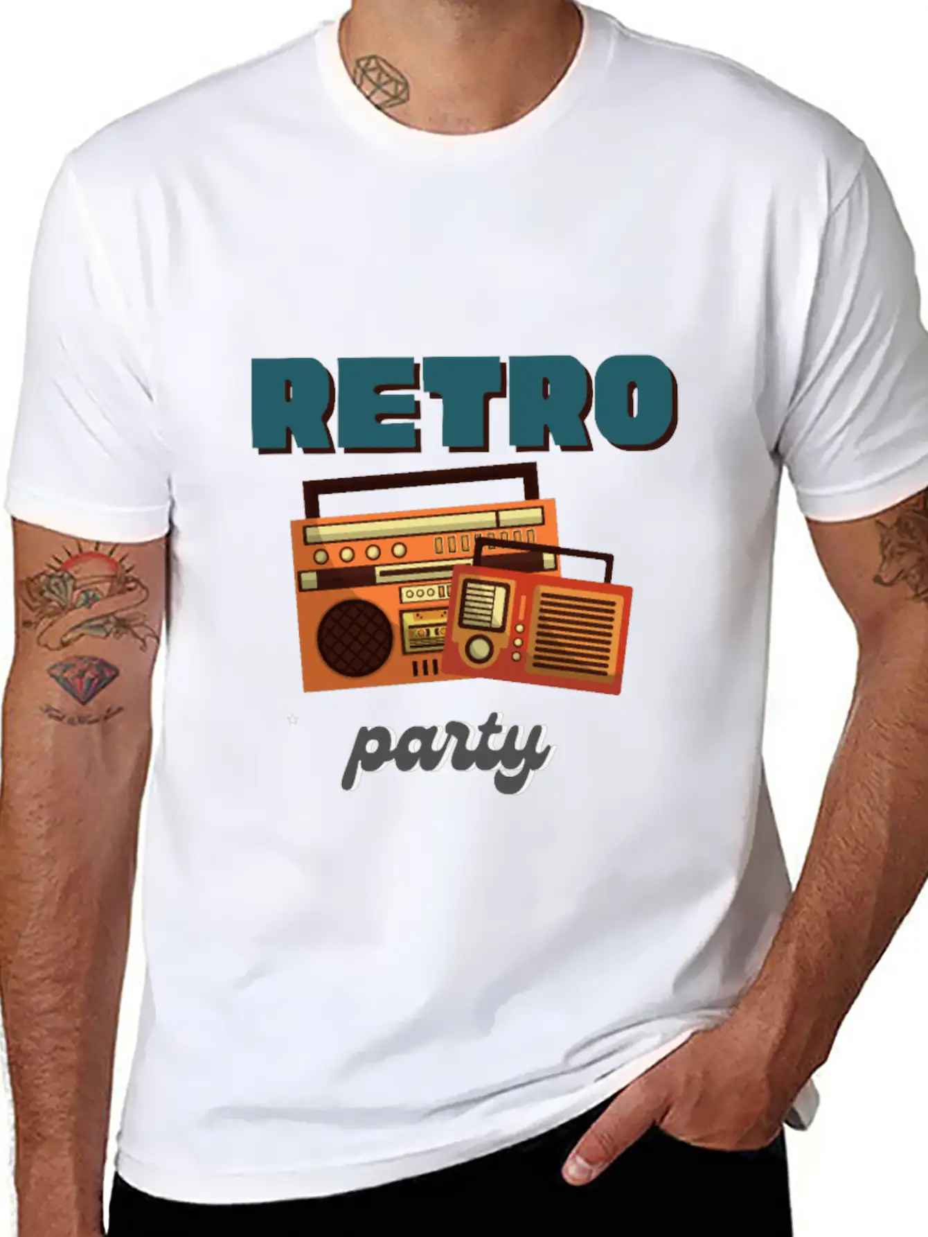Retro Party Basic Graphic T-Shirt – Daily Comfort In Soft Cotton