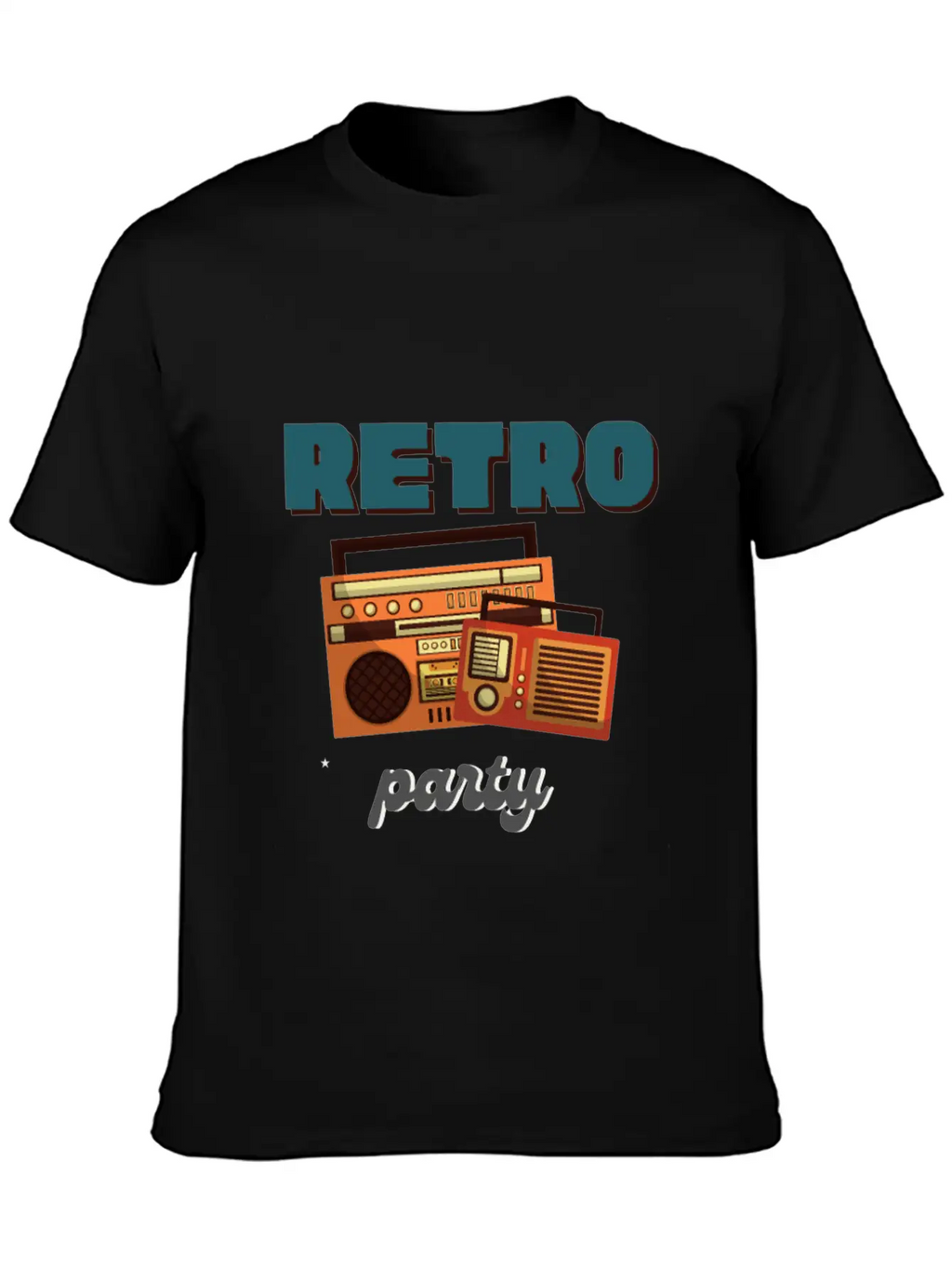 Retro Party Basic Graphic T-Shirt – Daily Comfort In Soft Cotton