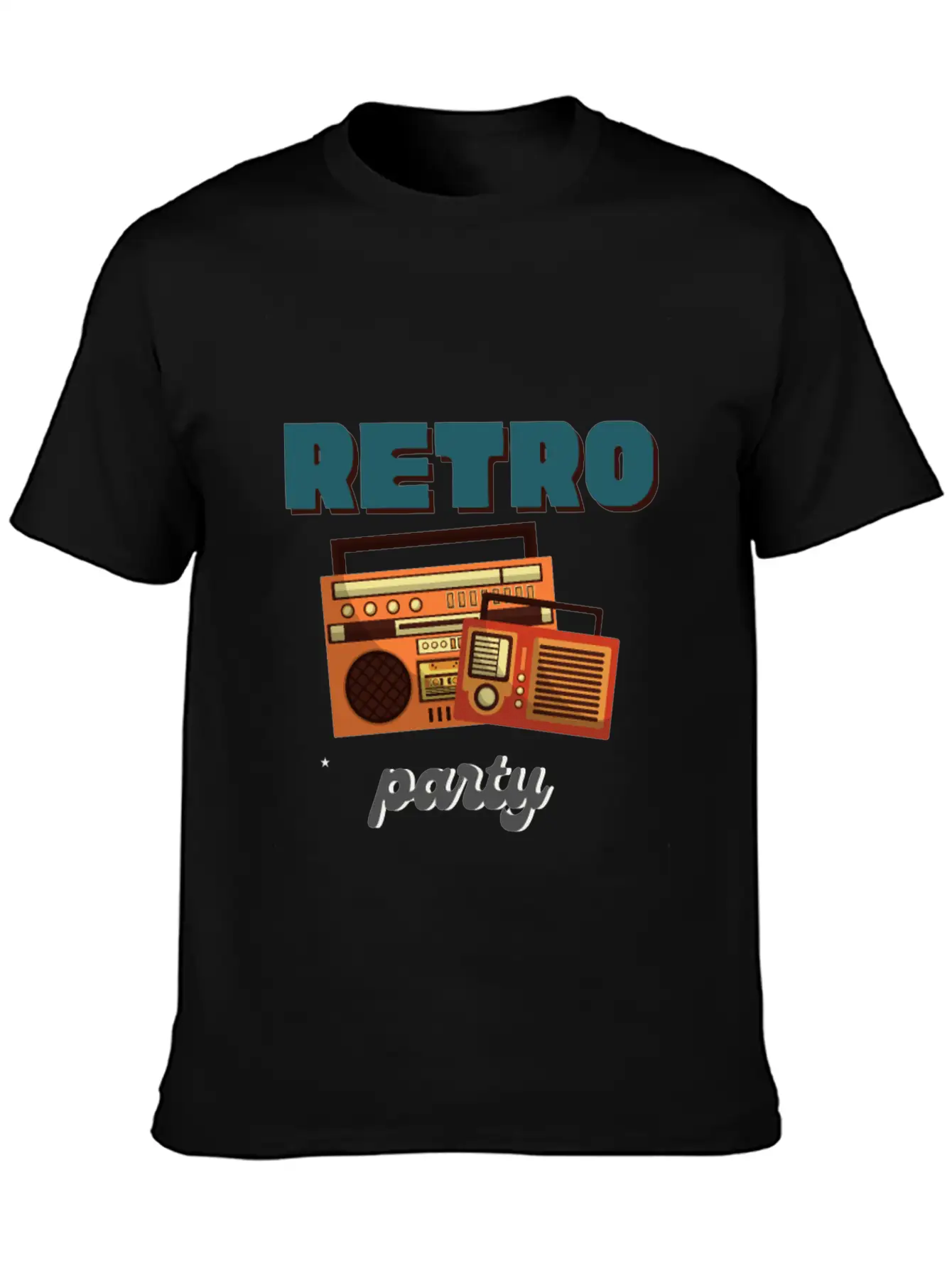 Retro Party Basic Graphic T-Shirt – Daily Comfort In Soft Cotton