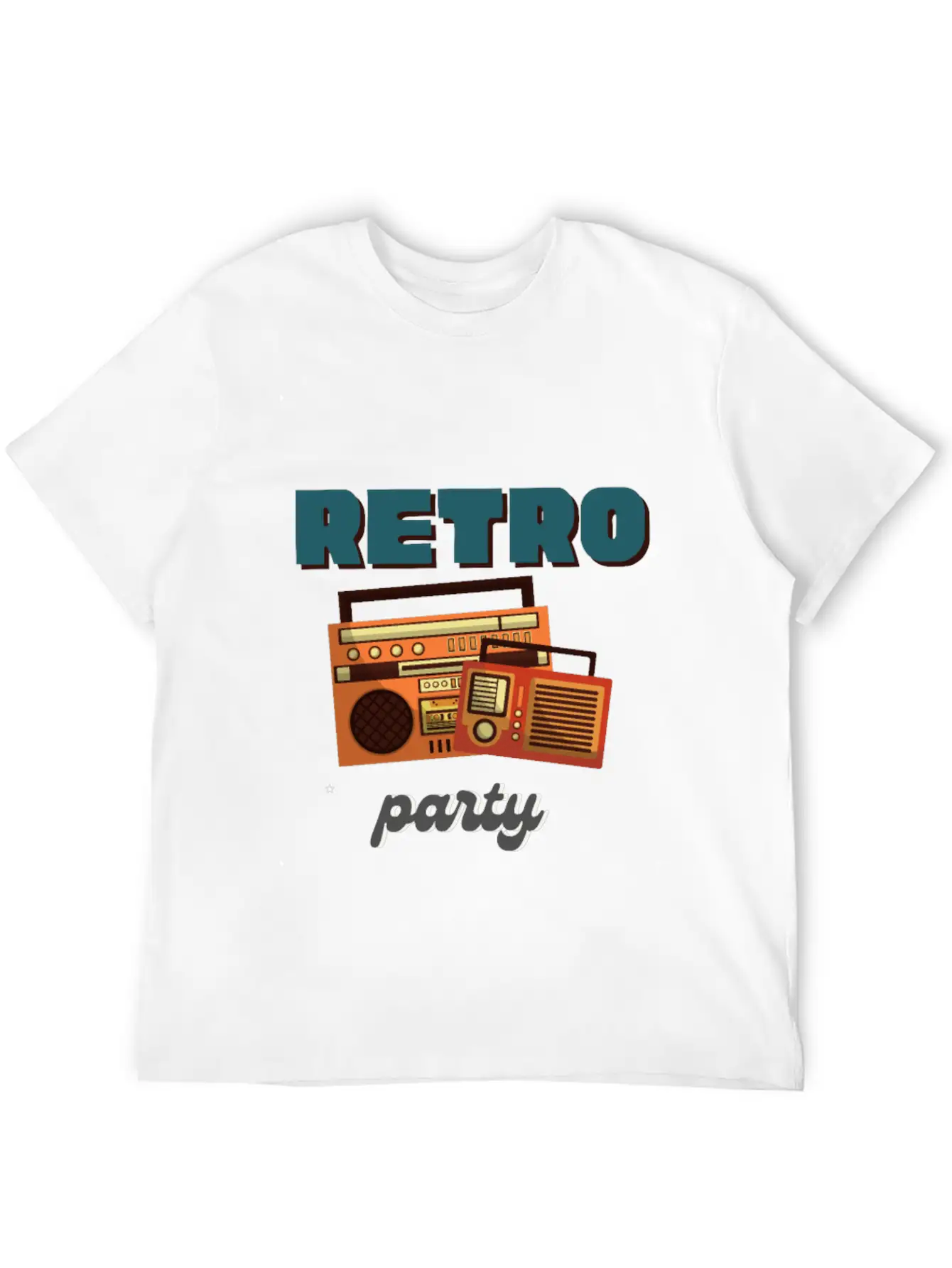 Retro Party Basic Graphic T-Shirt – Daily Comfort In Soft Cotton