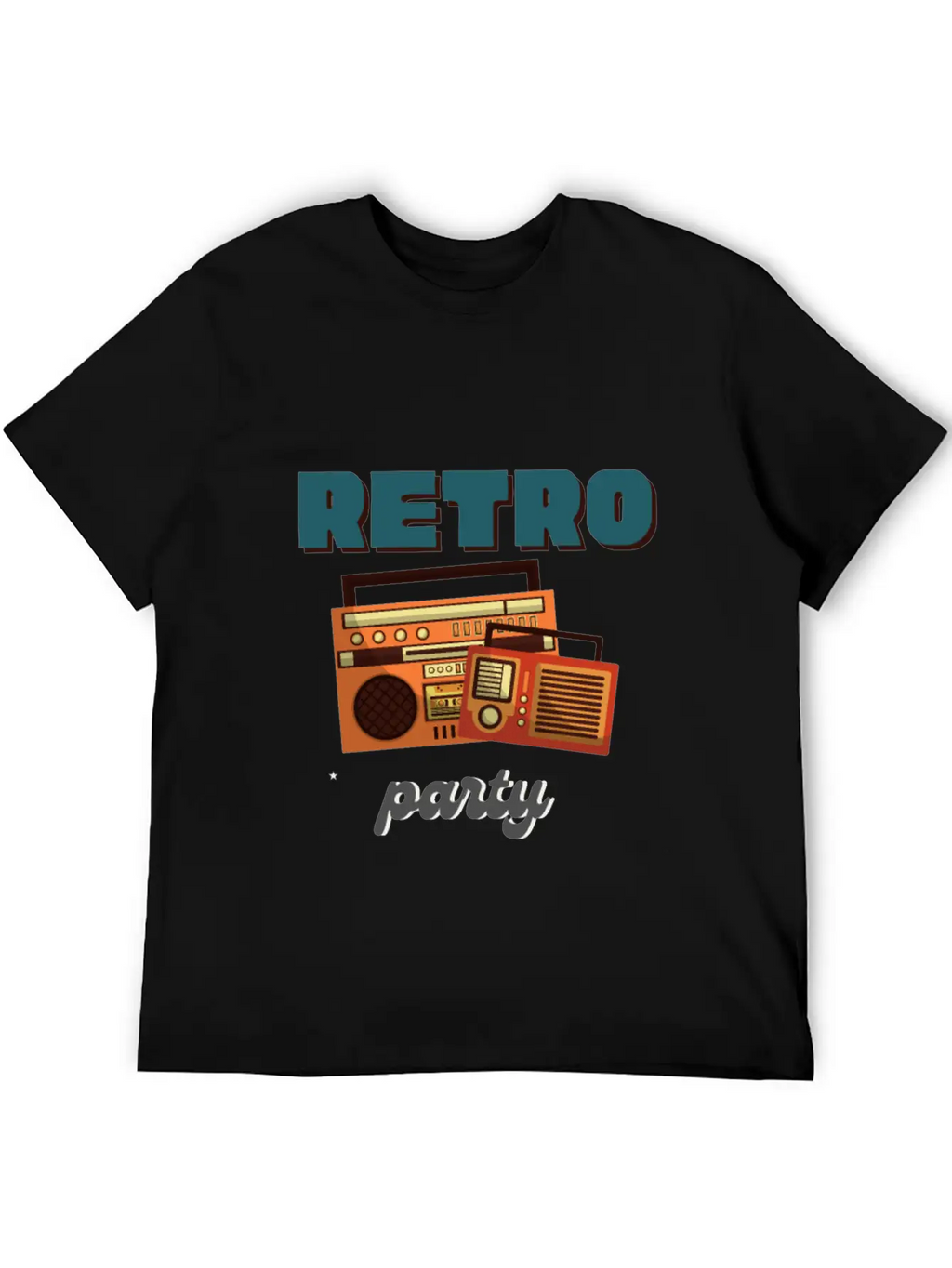 Retro Party Basic Graphic T-Shirt – Daily Comfort In Soft Cotton