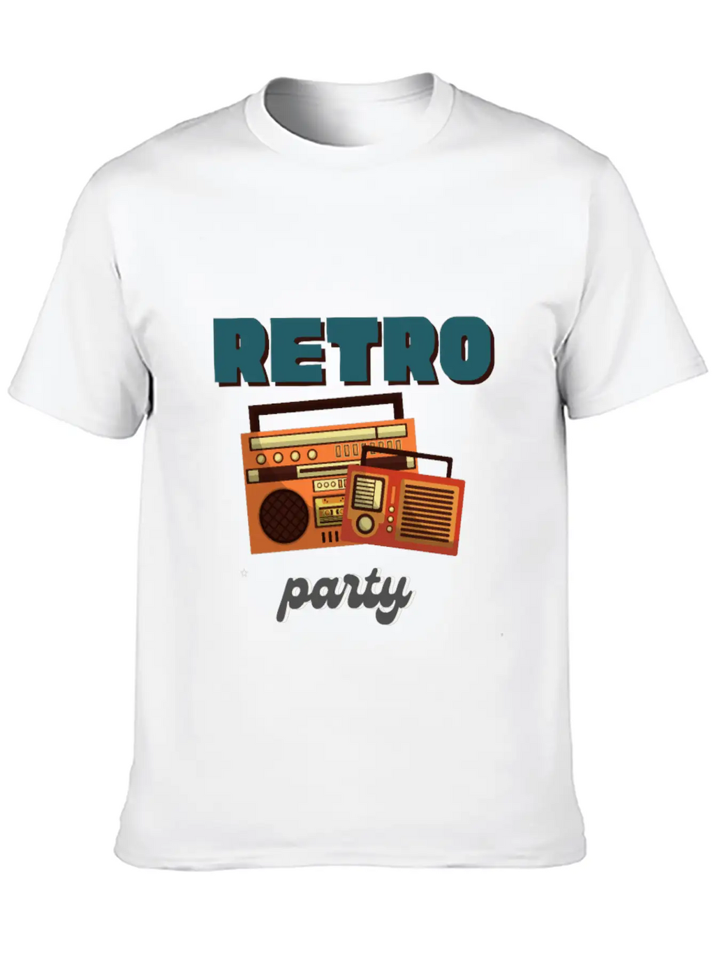 Retro Party Basic Graphic T-Shirt – Daily Comfort In Soft Cotton