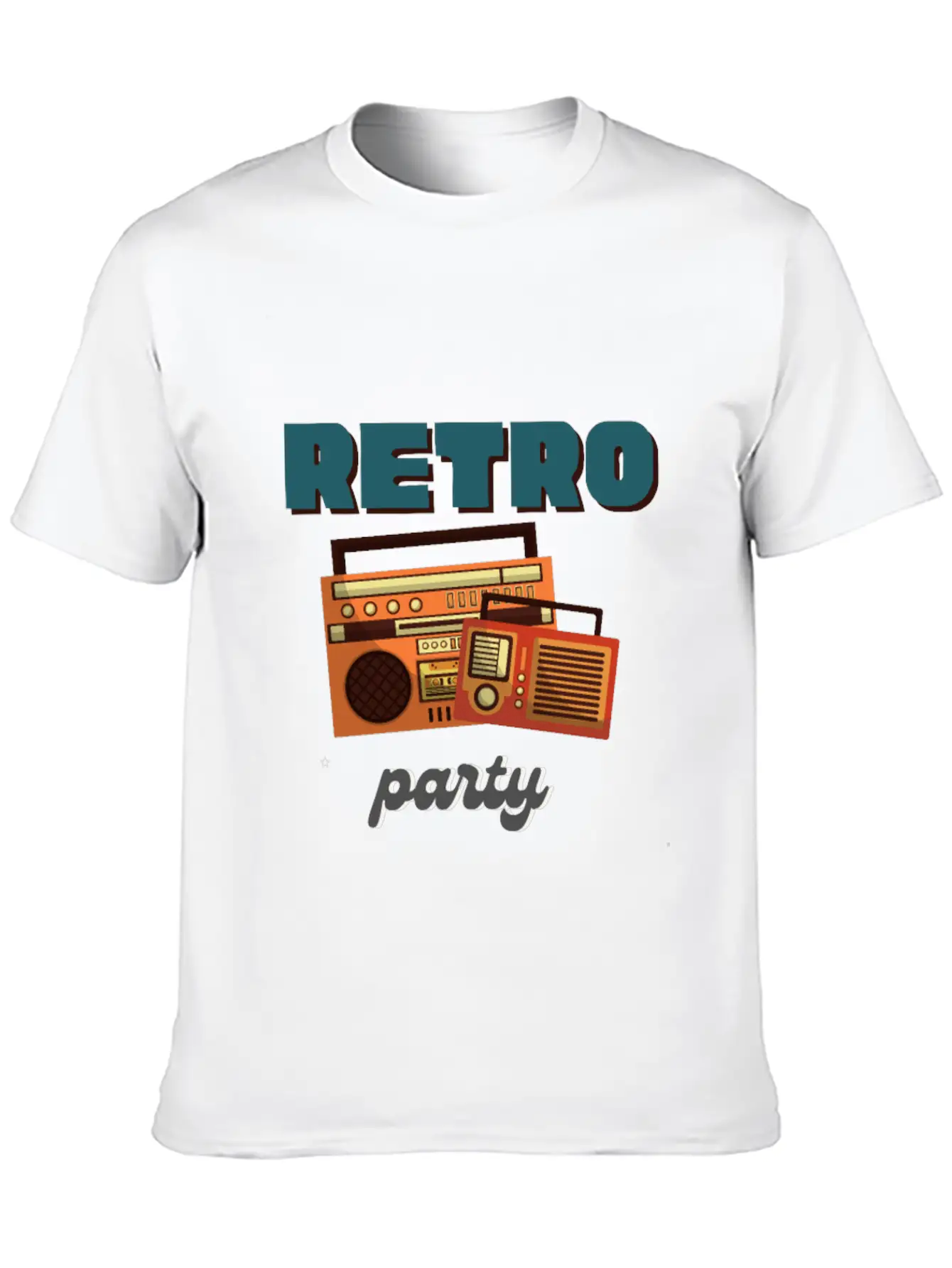Retro Party Basic Graphic T-Shirt – Daily Comfort In Soft Cotton
