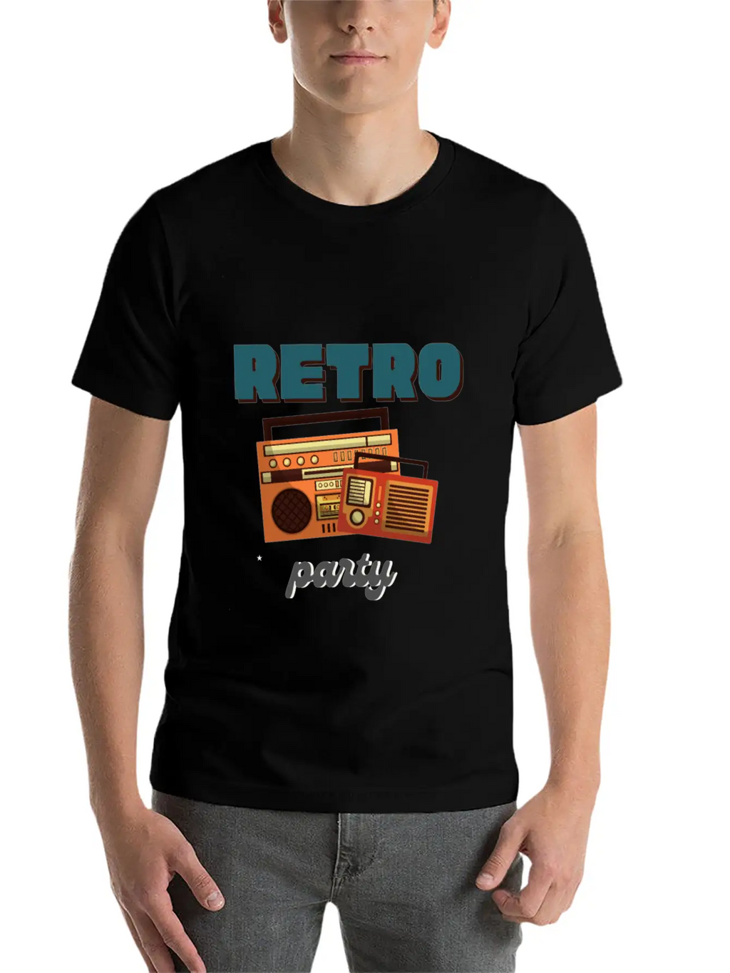 Retro Party Basic Graphic T-Shirt – Daily Comfort In Soft Cotton