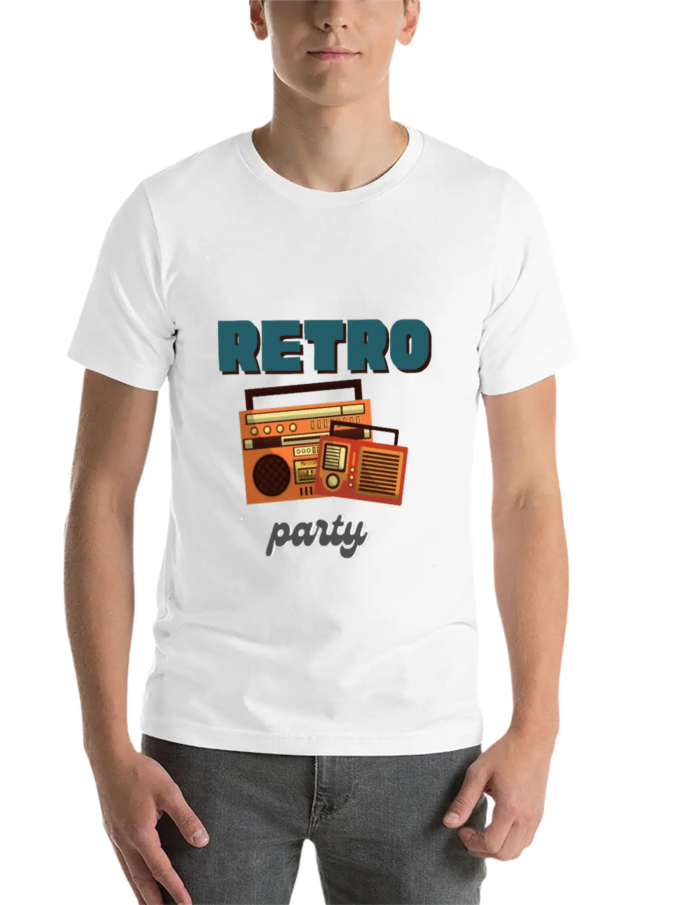 Retro Party Basic Graphic T-Shirt – Daily Comfort In Soft Cotton