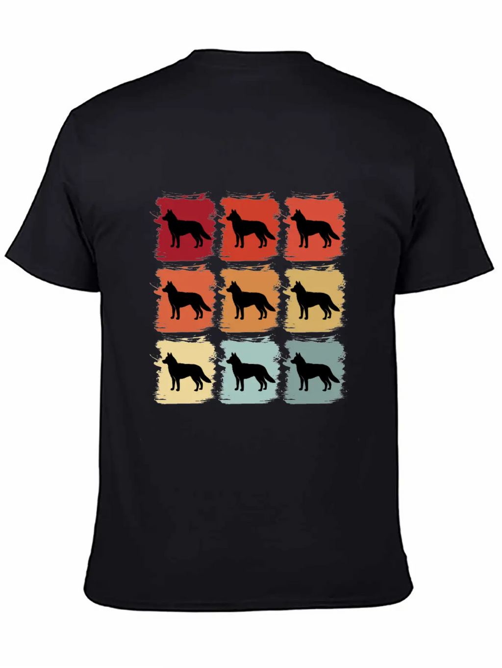 Retro Pop Art Siberian Husky Dog Gift Idea Modern Fit Casual T-Shirt – Clean And Versatile Design