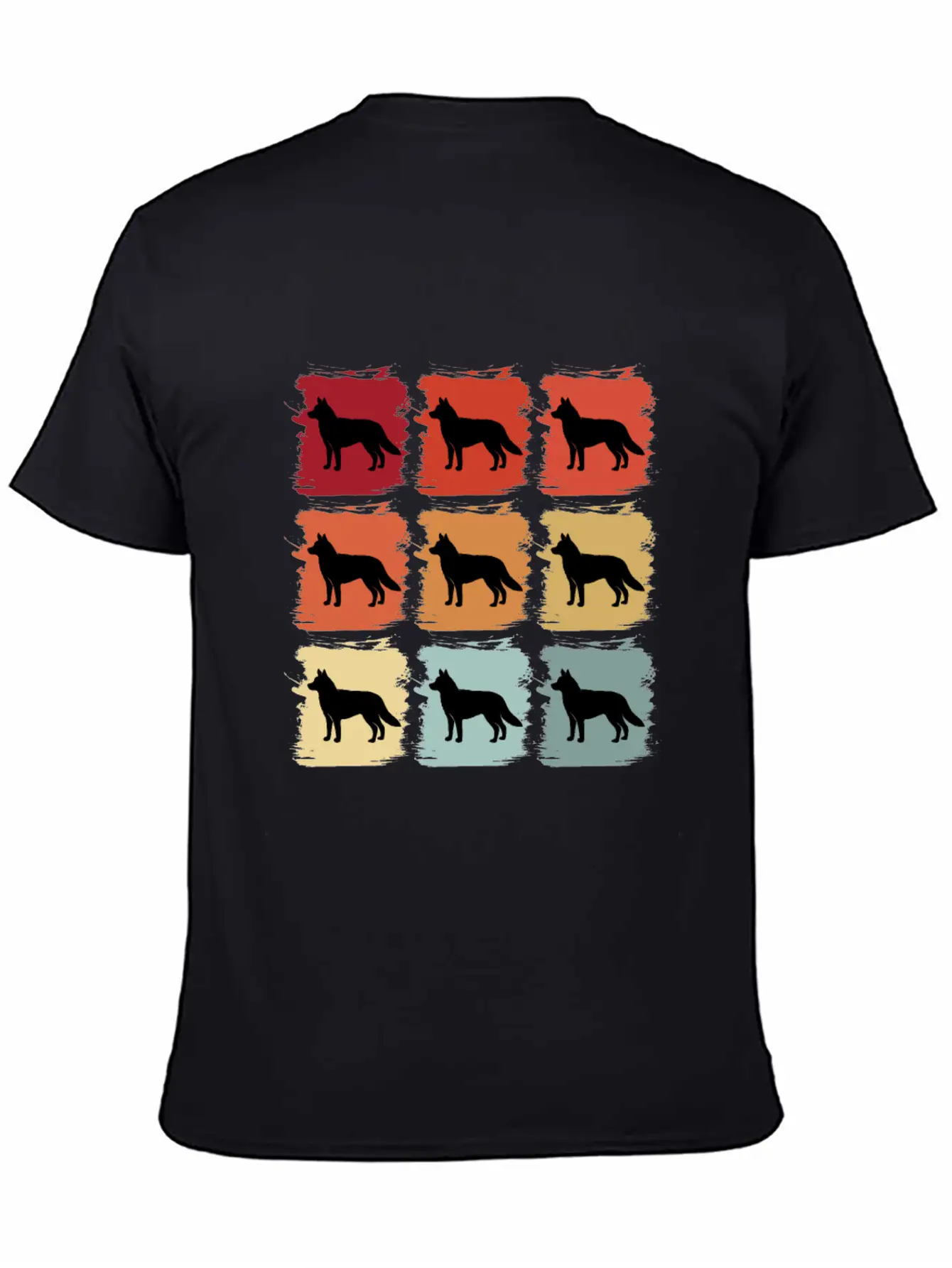 Retro Pop Art Siberian Husky Dog Gift Idea Modern Fit Casual T-Shirt – Clean And Versatile Design