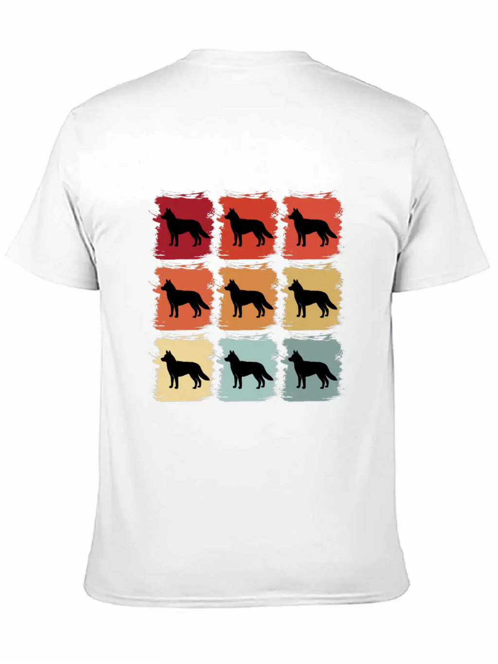 Retro Pop Art Siberian Husky Dog Gift Idea Modern Fit Casual T-Shirt – Clean And Versatile Design