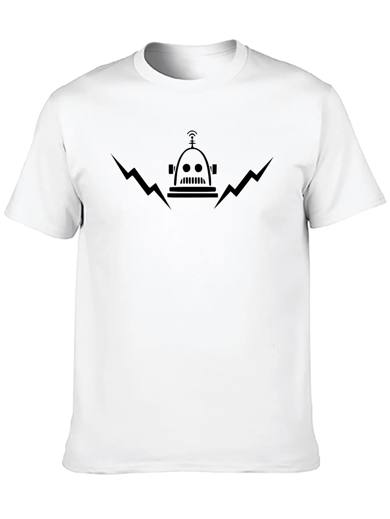 Retro Robot (glow-in-the-dark) Unisex Casual T-Shirt – Clean Design For Daily Comfort