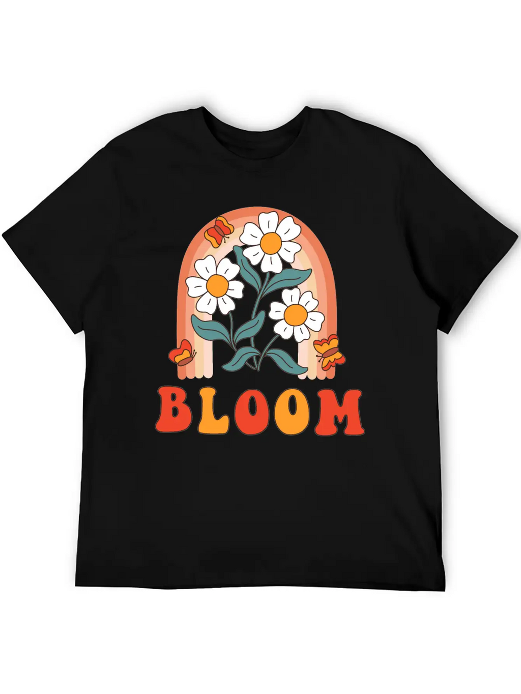 Retro Slogan Bloom With Hippie Flowers Daisies Classic Cotton Tee – Unisex Comfort For Any Season