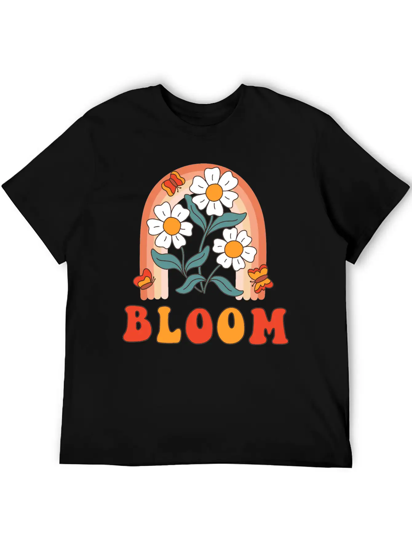 Retro Slogan Bloom With Hippie Flowers Daisies Classic Cotton Tee – Unisex Comfort For Any Season