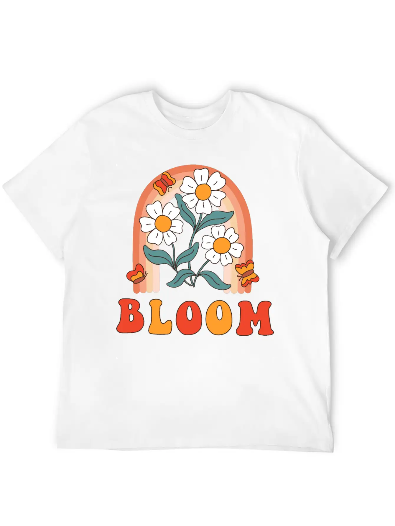 Retro Slogan Bloom With Hippie Flowers Daisies Classic Cotton Tee – Unisex Comfort For Any Season