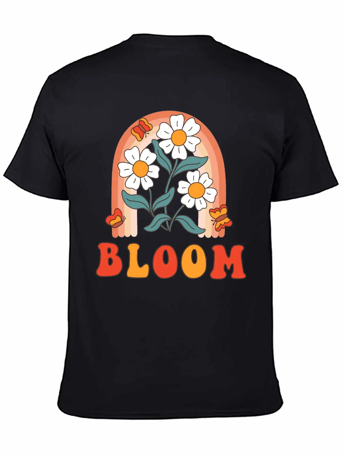 Retro Slogan Bloom With Hippie Flowers Daisies Classic Cotton Tee – Unisex Comfort For Any Season