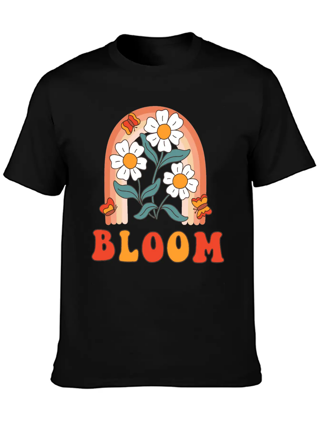 Retro Slogan Bloom With Hippie Flowers Daisies Classic Cotton Tee – Unisex Comfort For Any Season