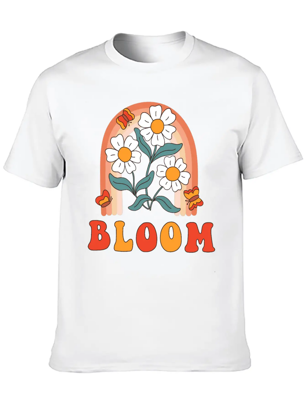 Retro Slogan Bloom With Hippie Flowers Daisies Classic Cotton Tee – Unisex Comfort For Any Season