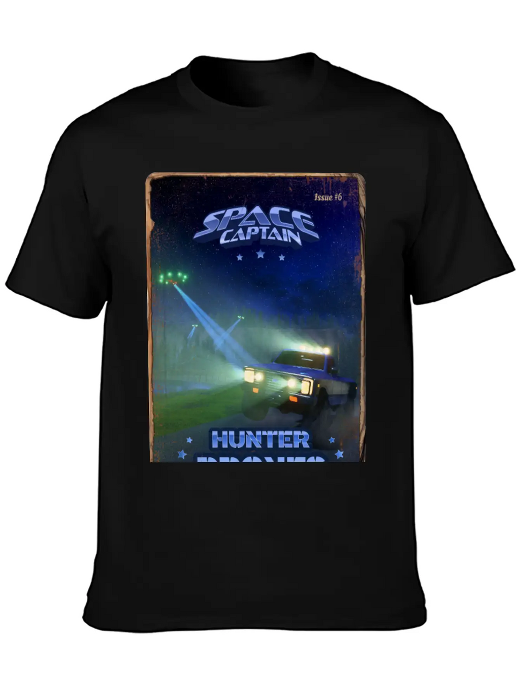 Retro Style Magazine Cover SpaceCaptain Issue 6 Classic Cotton Tee – Unisex Comfort For Any Season