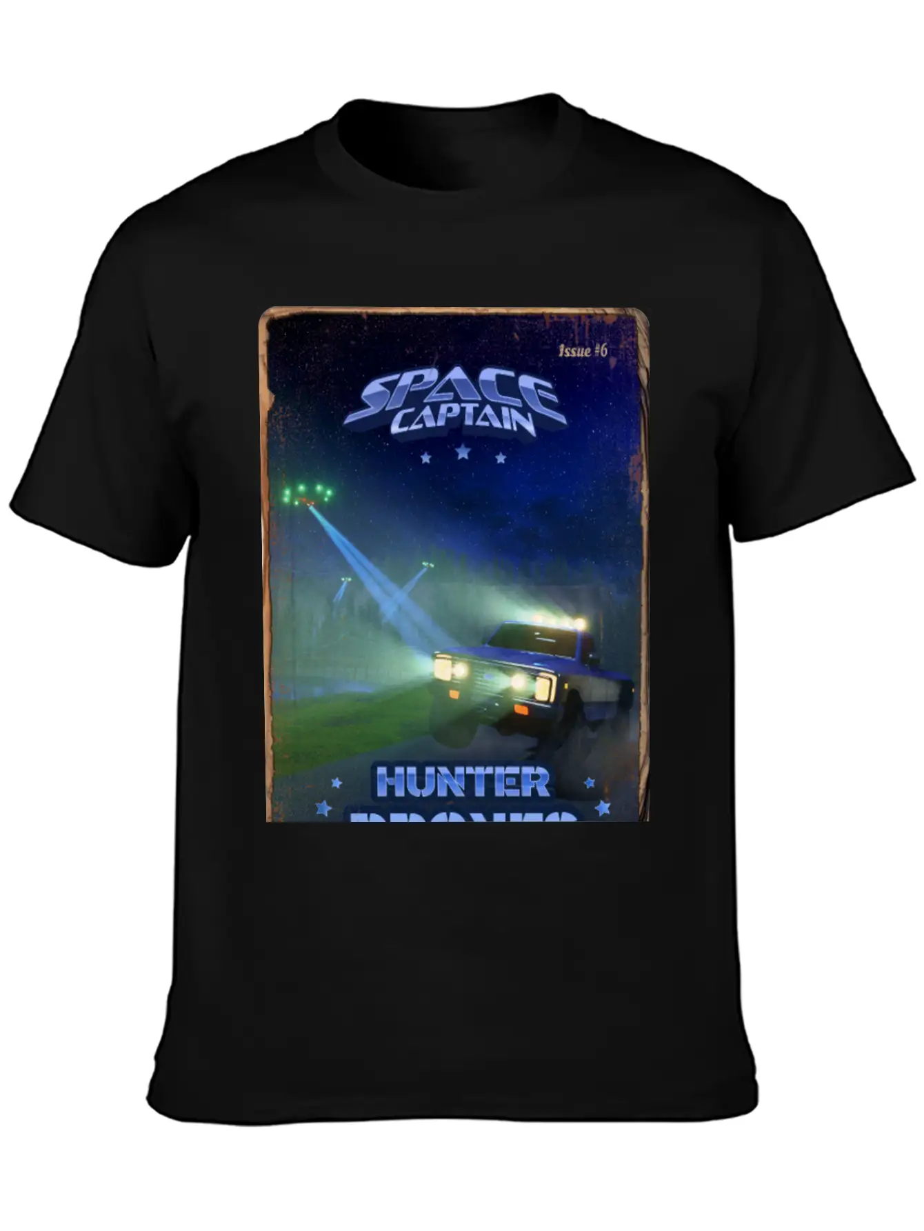 Retro Style Magazine Cover SpaceCaptain Issue 6 Classic Cotton Tee – Unisex Comfort For Any Season