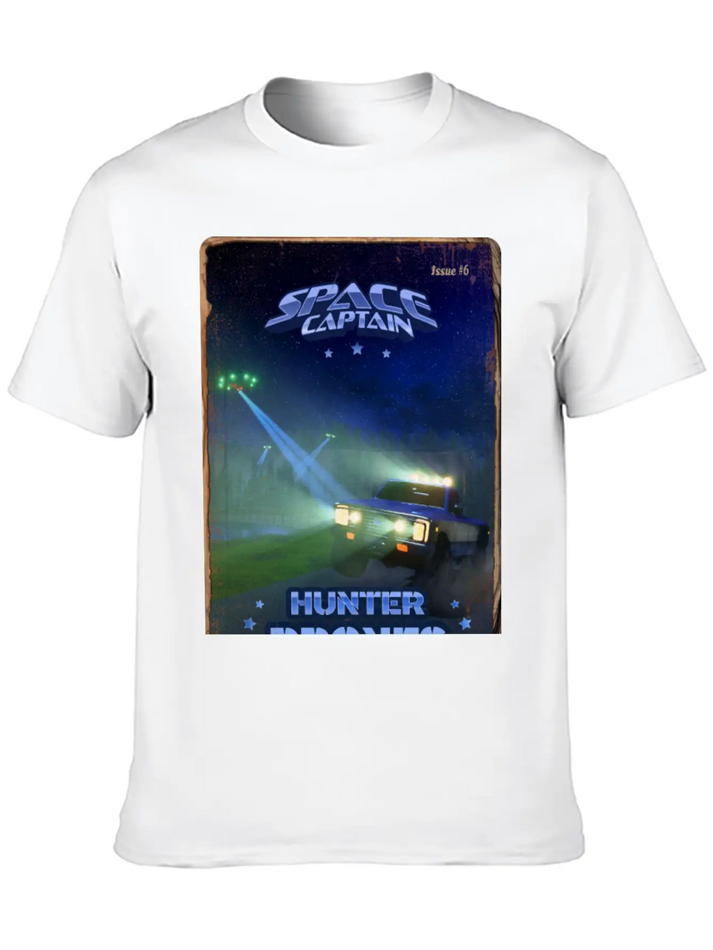 Retro Style Magazine Cover SpaceCaptain Issue 6 Classic Cotton Tee – Unisex Comfort For Any Season