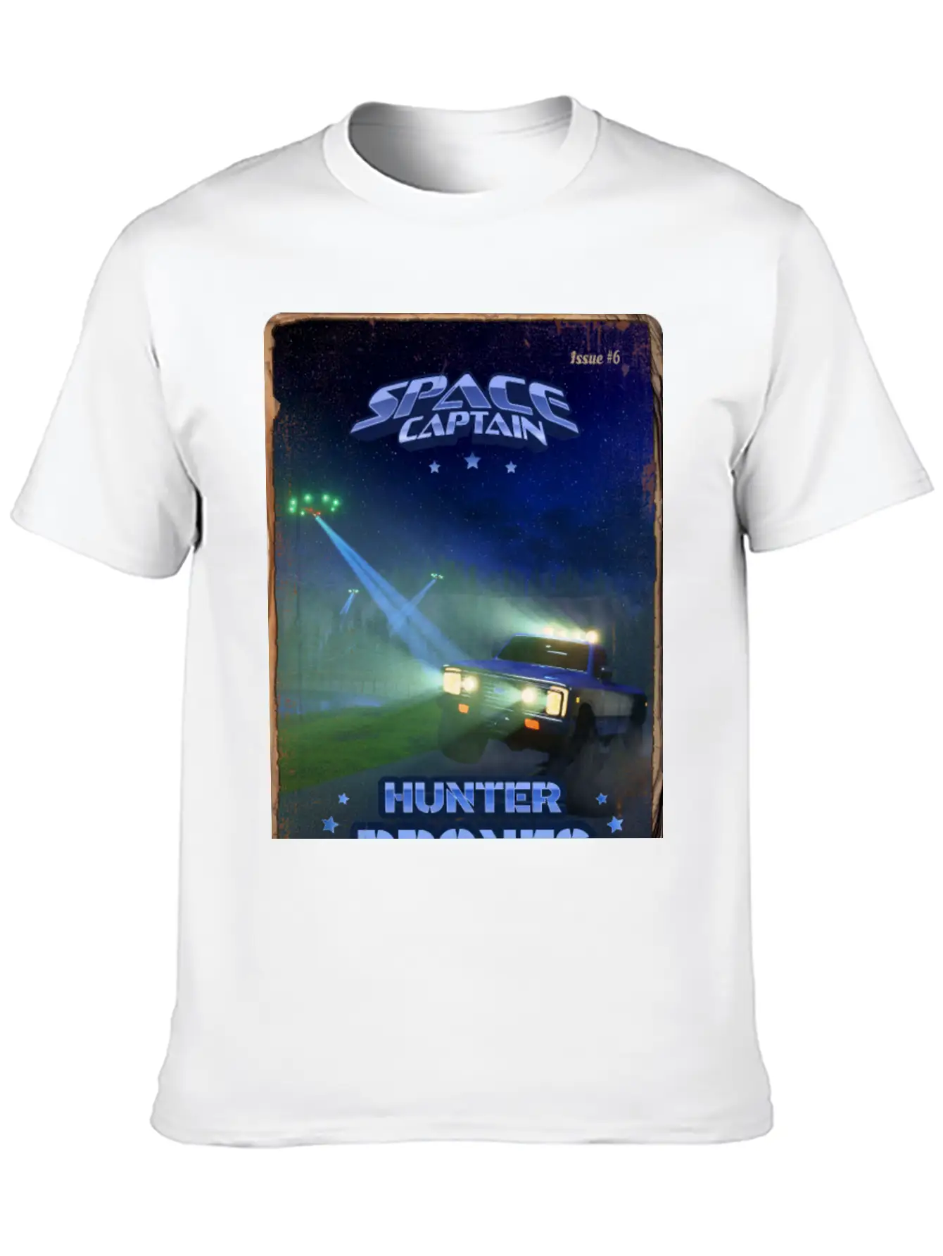 Retro Style Magazine Cover SpaceCaptain Issue 6 Classic Cotton Tee – Unisex Comfort For Any Season
