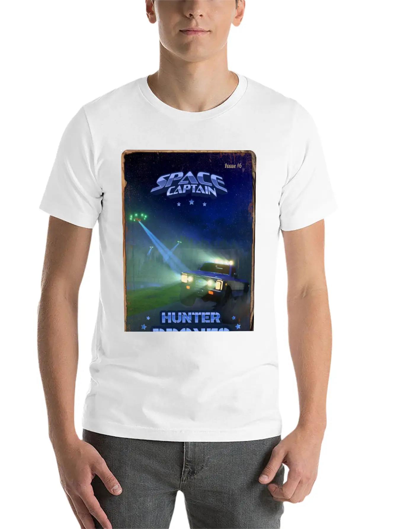 Retro Style Magazine Cover SpaceCaptain Issue 6 Classic Cotton Tee – Unisex Comfort For Any Season