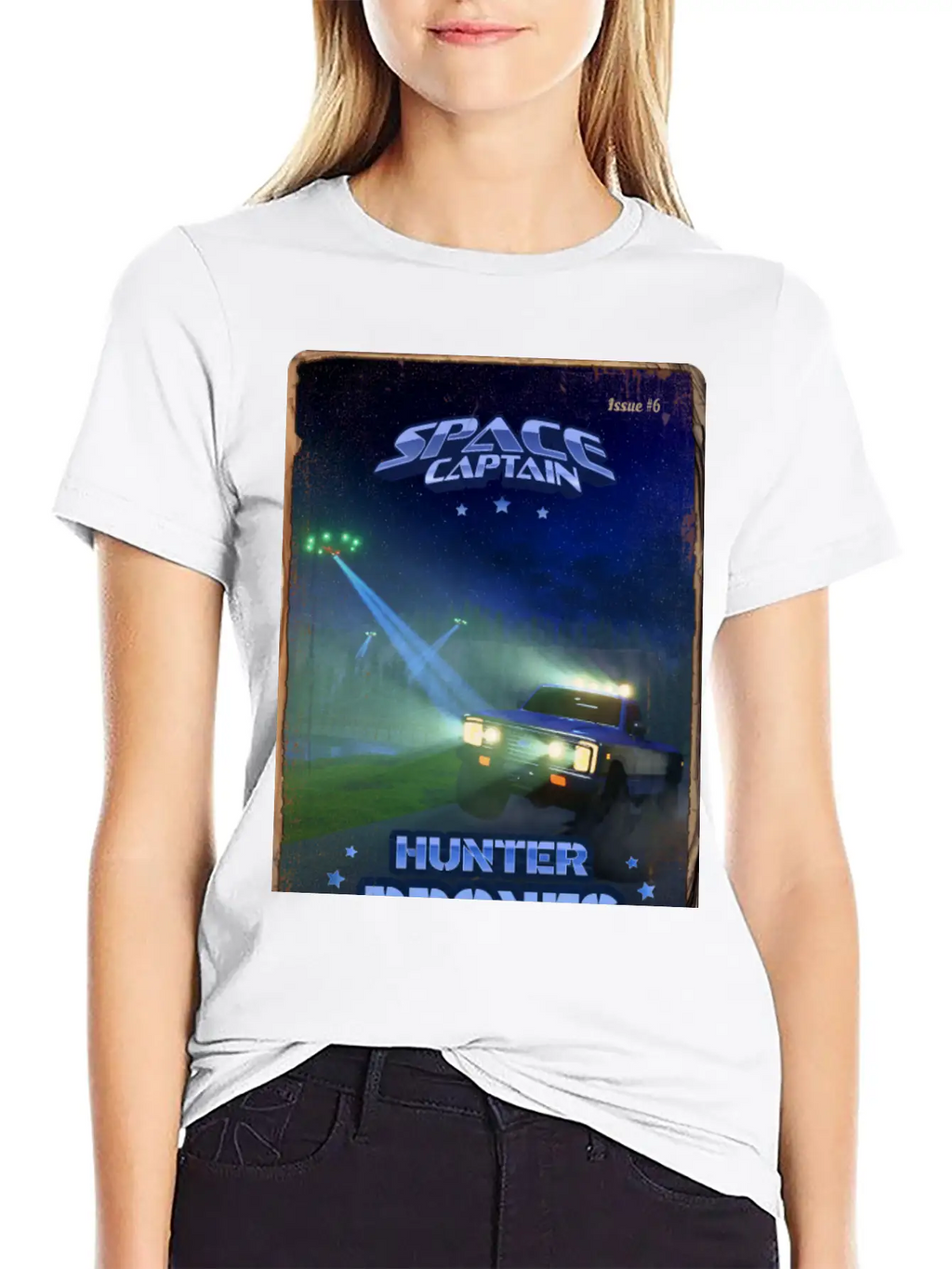 Retro Style Magazine Cover SpaceCaptain Issue 6 Classic Cotton Tee – Unisex Comfort For Any Season