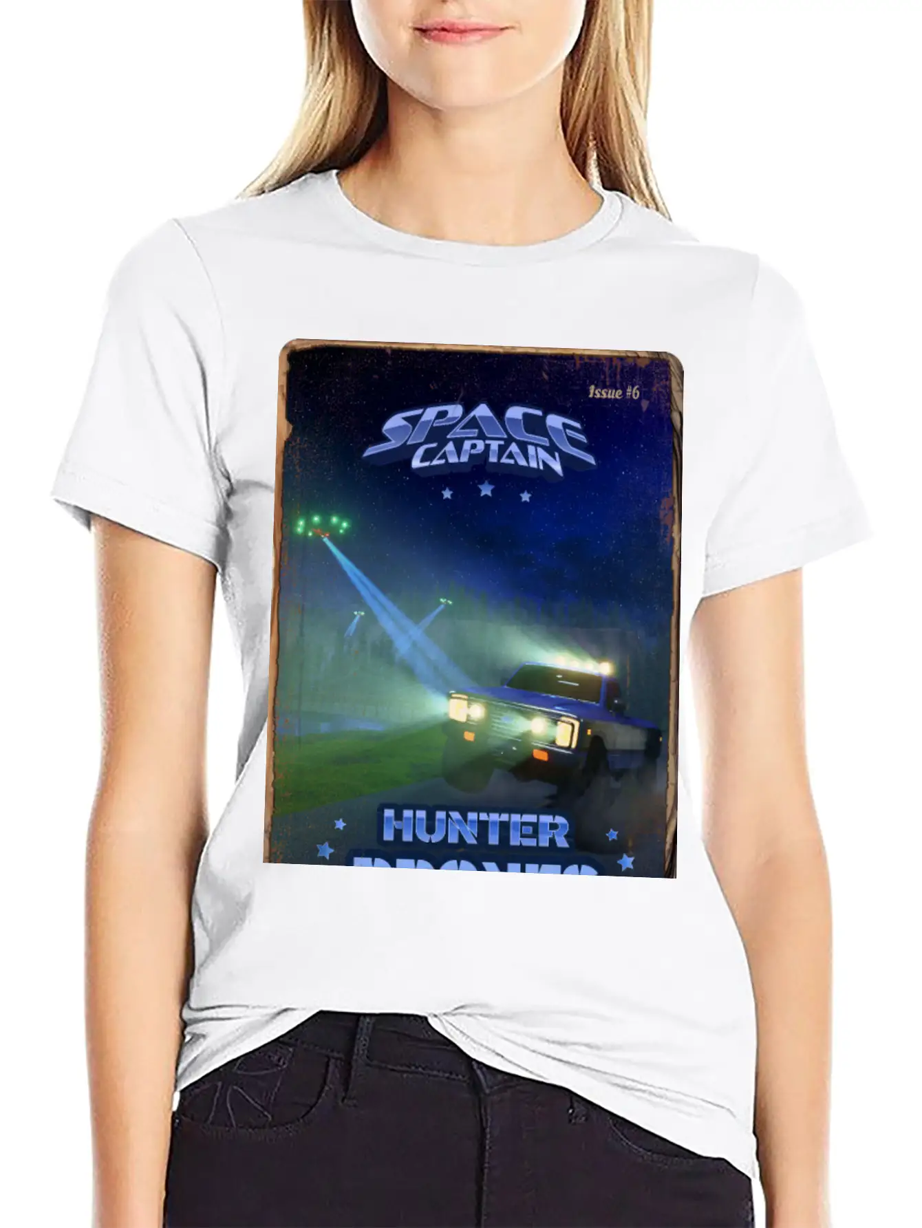 Retro Style Magazine Cover SpaceCaptain Issue 6 Classic Cotton Tee – Unisex Comfort For Any Season