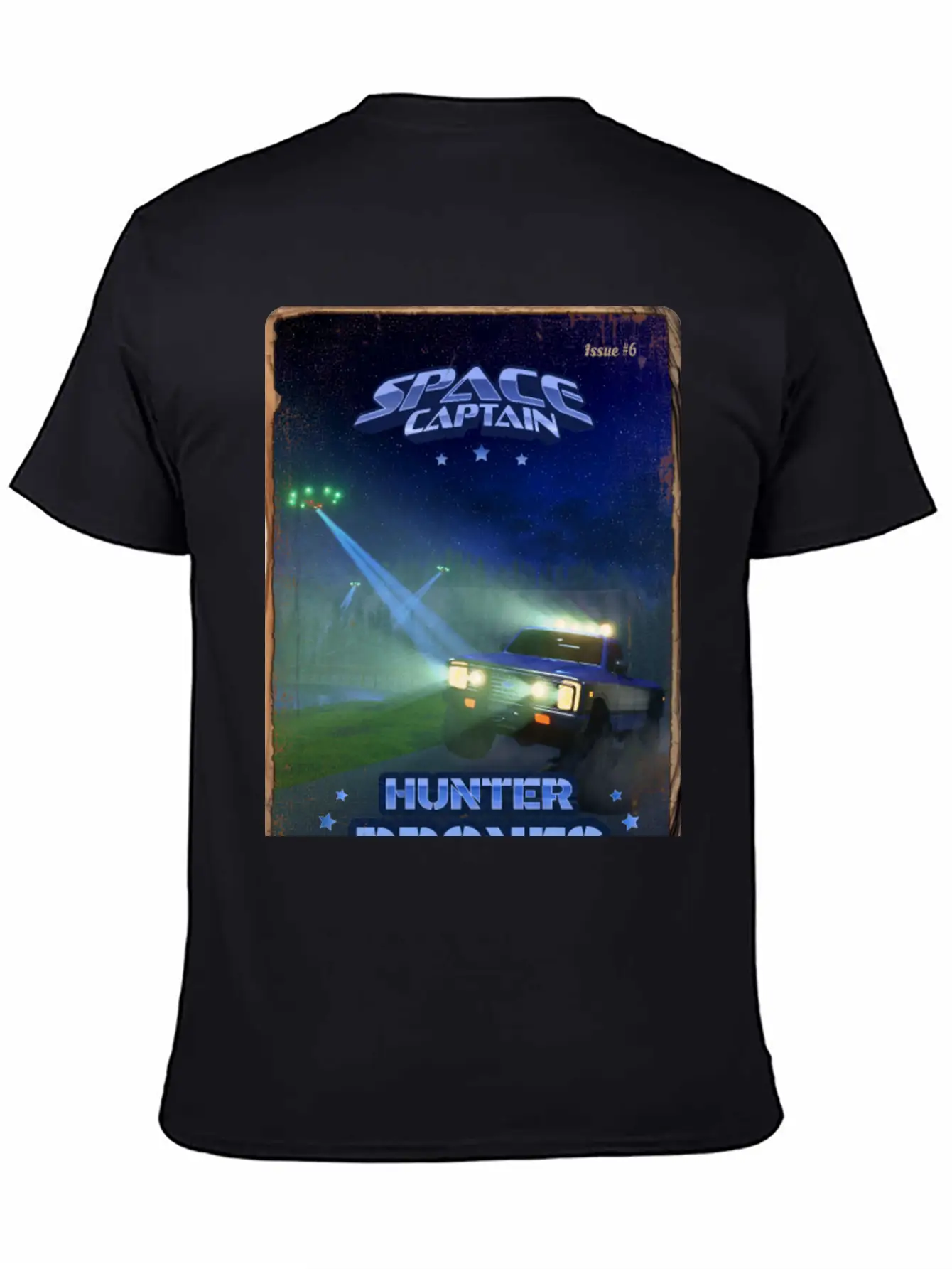 Retro Style Magazine Cover SpaceCaptain Issue 6 Classic Cotton Tee – Unisex Comfort For Any Season