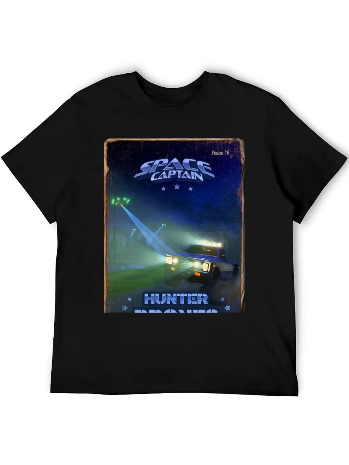 Retro Style Magazine Cover SpaceCaptain Issue 6 Classic Cotton Tee – Unisex Comfort For Any Season