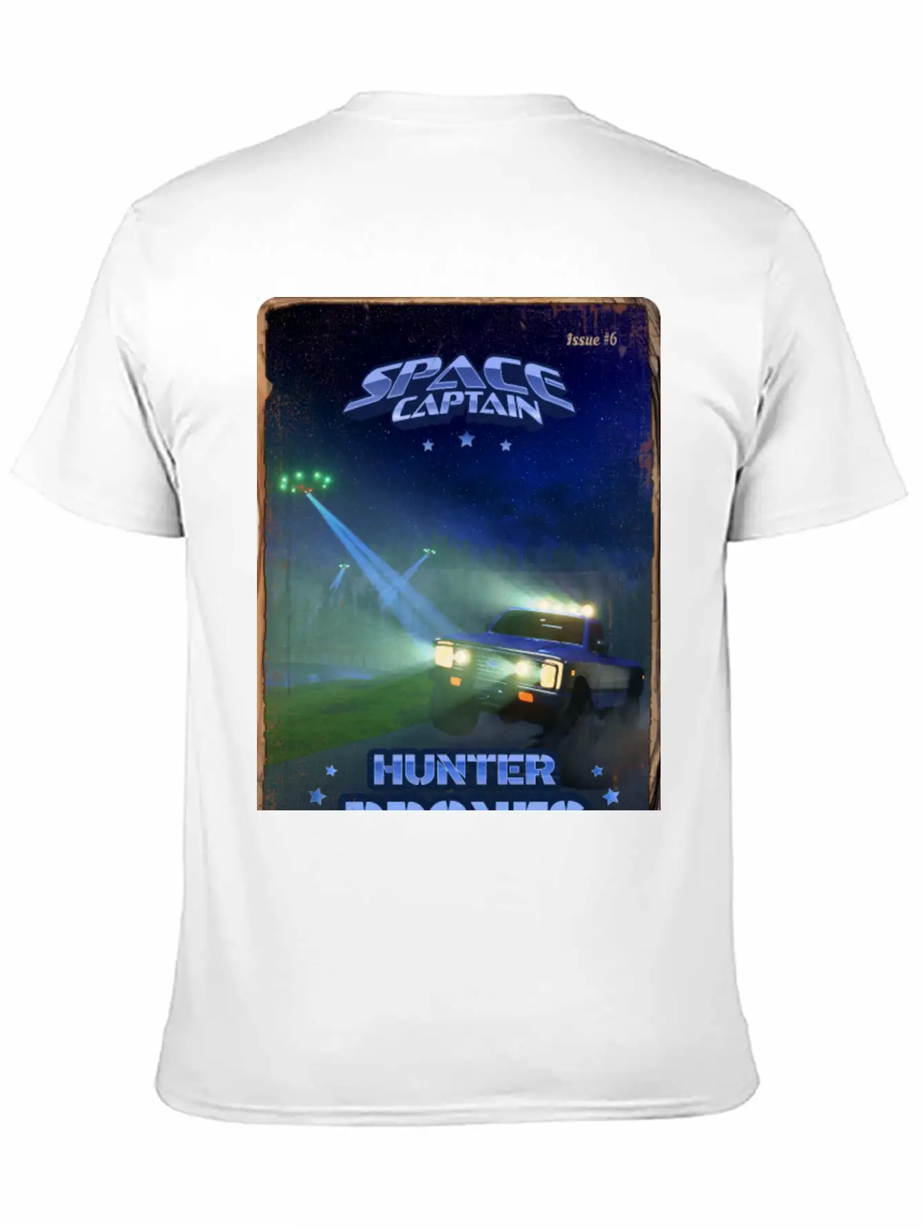 Retro Style Magazine Cover SpaceCaptain Issue 6 Classic Cotton Tee – Unisex Comfort For Any Season