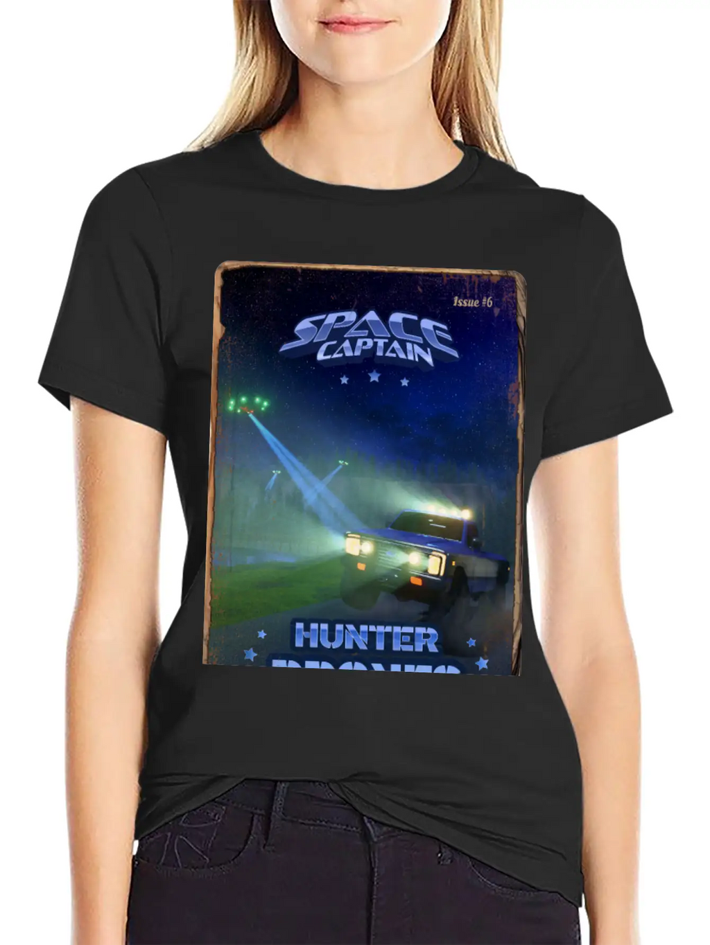 Retro Style Magazine Cover SpaceCaptain Issue 6 Classic Cotton Tee – Unisex Comfort For Any Season
