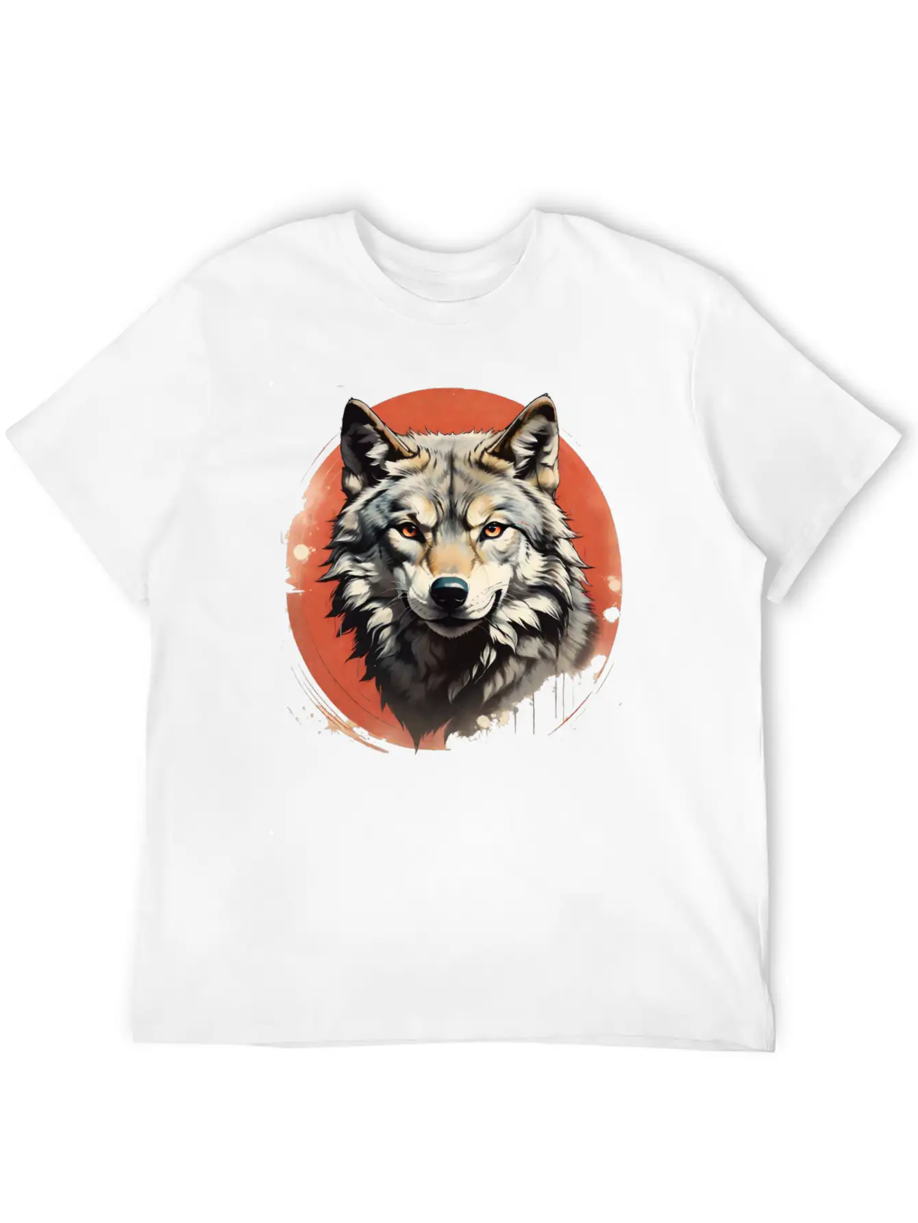 Retro Style Wolf Stylish Everyday T-Shirt – Unisex Basic Cotton Tee