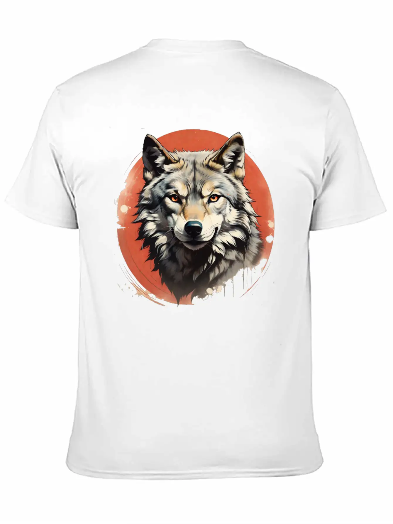 Retro Style Wolf Stylish Everyday T-Shirt – Unisex Basic Cotton Tee