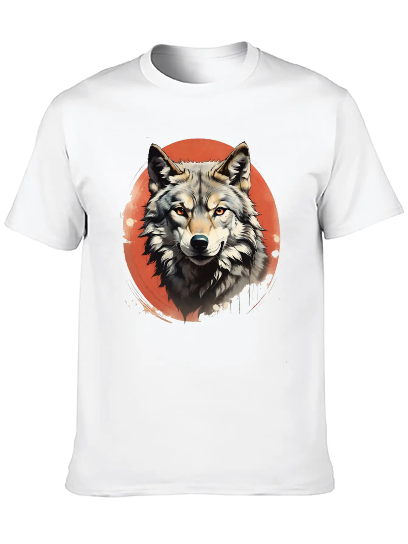 Retro Style Wolf Stylish Everyday T-Shirt – Unisex Basic Cotton Tee