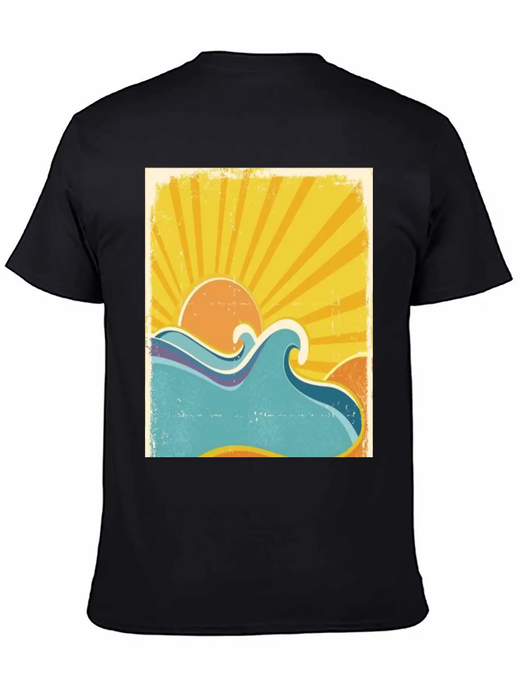 Retro Sun Breathable Soft Cotton T-Shirt – Timeless Casual Look