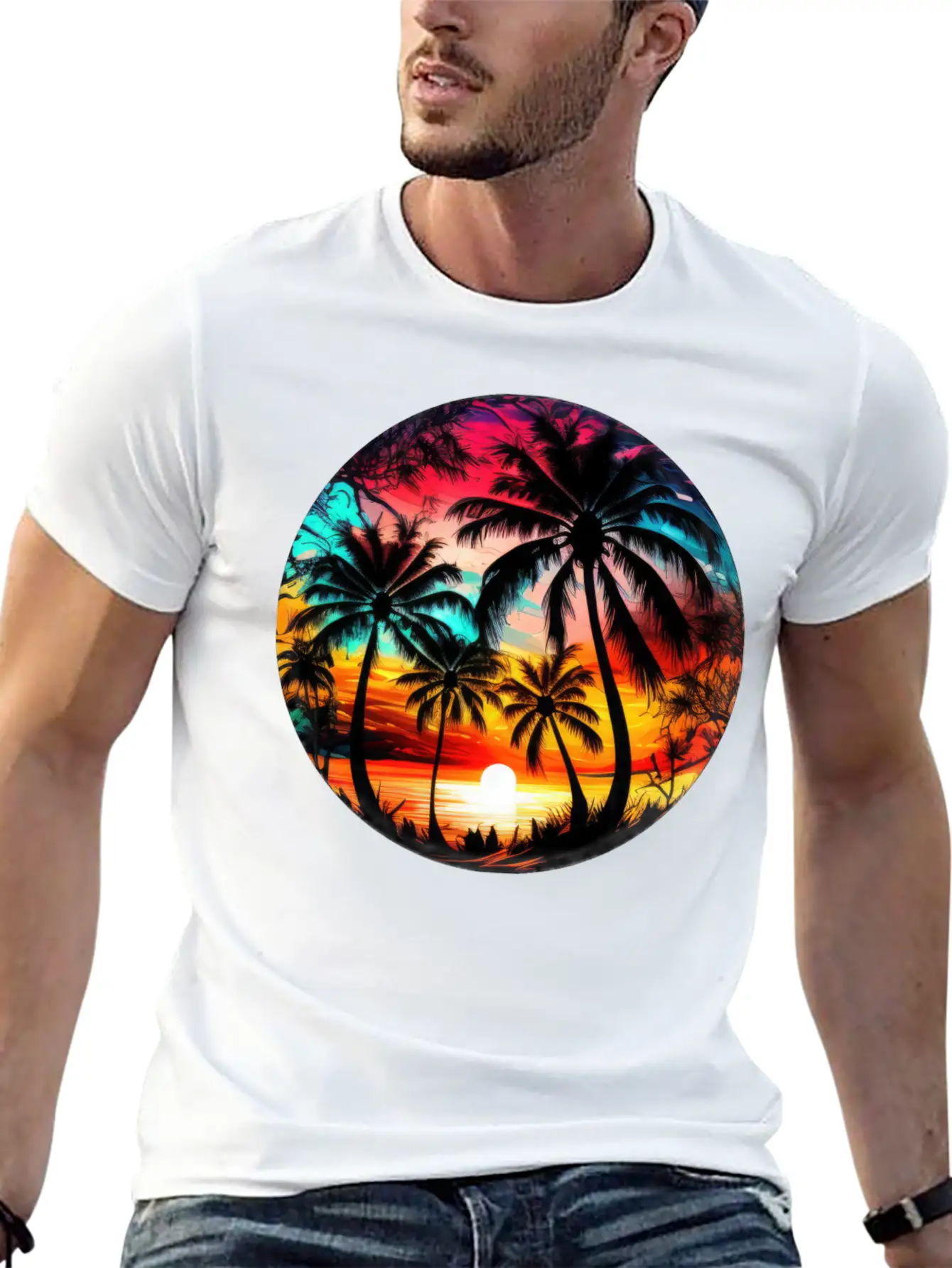 Retro Sunset Timeless Short Sleeve Tee – Comfy And Minimalist Design