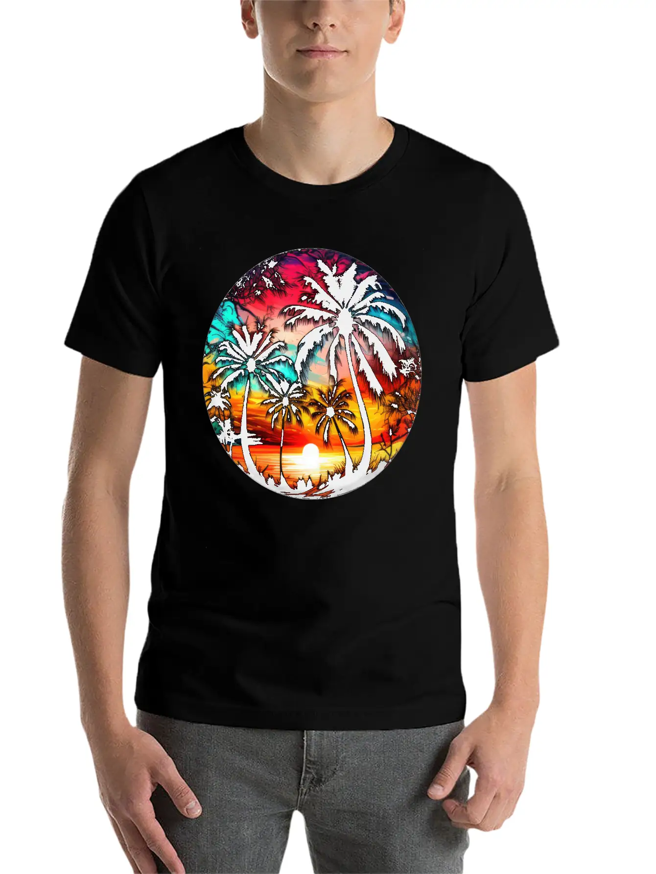 Retro Sunset Timeless Short Sleeve Tee – Comfy And Minimalist Design