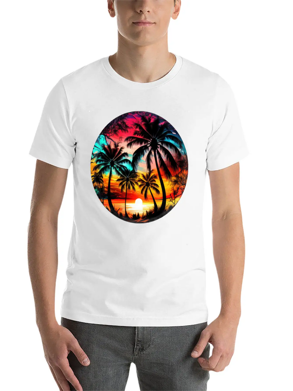 Retro Sunset Timeless Short Sleeve Tee – Comfy And Minimalist Design