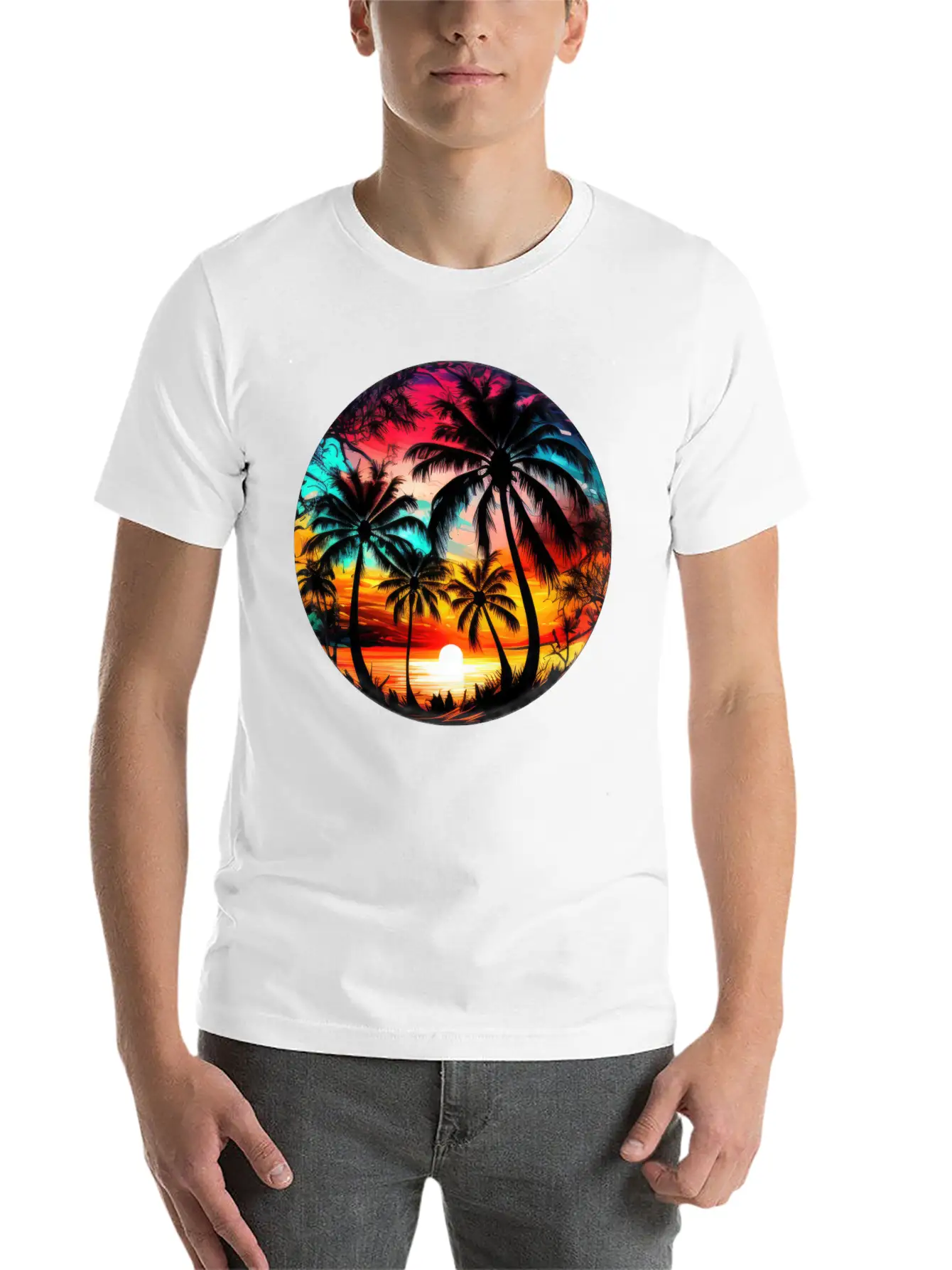 Retro Sunset Timeless Short Sleeve Tee – Comfy And Minimalist Design
