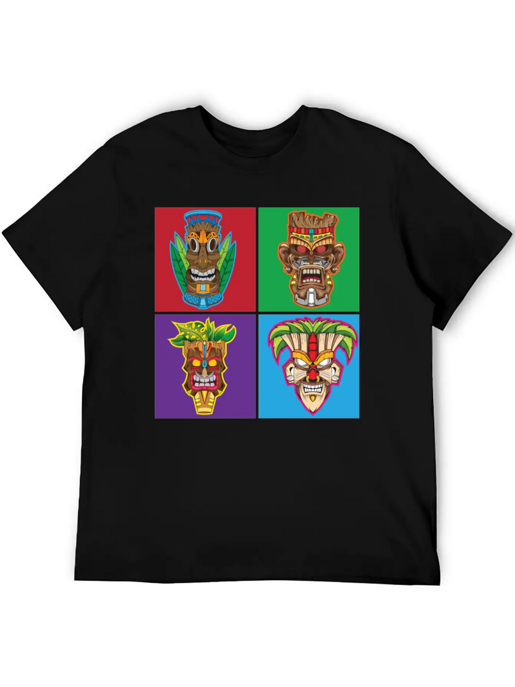 Retro Tiki Hawaii Stylish Everyday T-Shirt – Unisex Basic Cotton Tee
